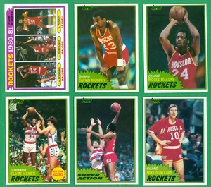 1981-82 TOPPS HOUSTON ROCKETS TEAM SET NM/MT MOSES MALONE x3 - Picture 1 of 2