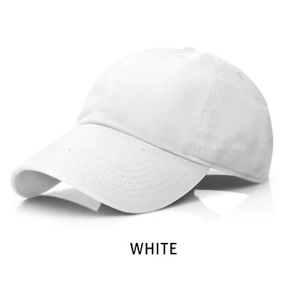 Gorra de béisbol de algodón pelota papá sombrero ajustable liso lavado hombres lavado PC Foto 1 de 4