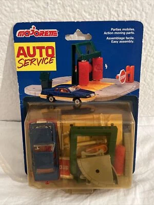 MAJORETTE ANCIEN COFFRET AUTO SERVICE STATION DE LAVAGE AVEC MINIATURE - SCELLÉ - Photo 1/4