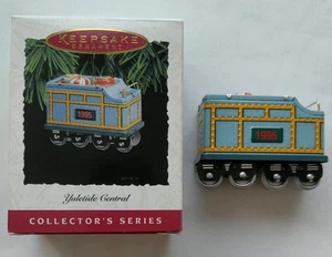 Hallmark Train Christmas Ornament Yuletide Central #2 Tender 1995 Collectible - Picture 1 of 9