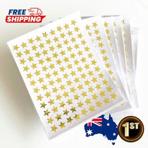 Stars School Reward Stickers 1000+ Gold Foil Star 0.8cm Metallic - Picture 1 of 5