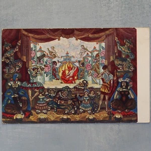 KRAMPUS CHORT Puppe Theater Puppe Zarist Russland Postkarte 1916 Künstler SUDEIKIN🎭 - Bild 1 von 6
