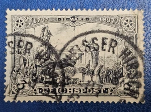 Briefmarke Deutschland Reich REICHSPOST 3 Mark 1901 Jäschke BPP Mi. Nr. 65 I [🇩🇪36237] - Bild 1 von 3