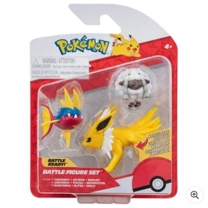 Pokémon Battle Figure Confezione da 3 (Jolteon, Carvanha, Wooloo) - Foto 1 di 24