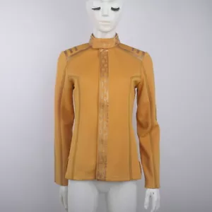 SNW Captain Nummer Eins goldene Uniformen Sternenflotte weibliches Top Shirts Jacke Kostüme - Bild 1 von 11