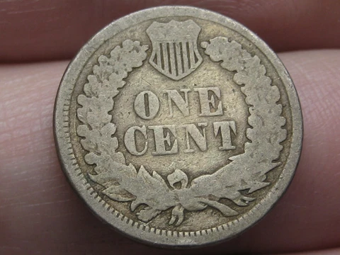 1860-1864 Copper Nickel CN Indian Head Cent- Good/VG Details Cover