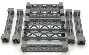 Lego 10 New Light Bluish Gray Support 2 x 2 x 10 Girder Building Scaffolding - Picture 1 of 1