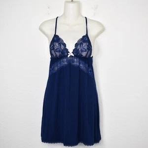 Victoria's Secret Babydoll Slip Sz S Lace Demi Cups Fairy Coquette Retro Boho - Picture 1 of 19
