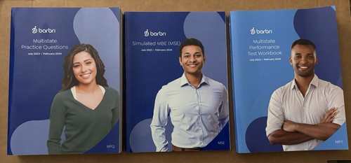 2023-2024 Barbri Bar Exam LOT OF 3 books MBE Simulated Multistate ...