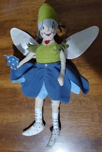 Ikea Plüsch SANGTRAST Fee Puppe weiches Stofftier Pixie 16 Zoll Satin Flügel Folktail blau - Bild 1 von 3