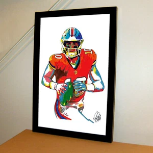 Bo Nix Denver Broncos Football Sports Poster Print Wall Art 11x17 - Picture 1 of 7
