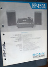 Sony HP-150A Service Manual Turntable Original