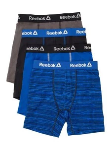 Reebok Boxer Briefs Underwear 4 PK Boys Pick Color-Size Camo Black Red Blue NEW - Picture 1 of 8