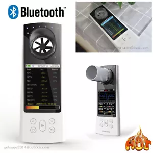Bluetooth SPIROMETRO Portatile Condizioni Polmonari FVC, FEV1, FEV1/FVC,PEF Cavo USB - Foto 1 di 8