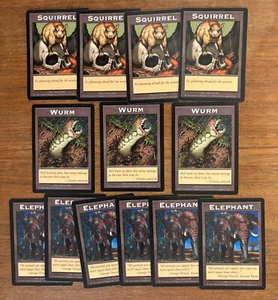 MTG: *TOKEN LOT* - 13 cards - Magic the Gathering CCG - Elephant, Wurm, Squirrel - Bild 1 von 2