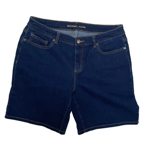 MICHAEL KORS Overdyed Indigo Denim Shorts Women's 30.5 inch Waist Size 8 - Picture 1 of 7
