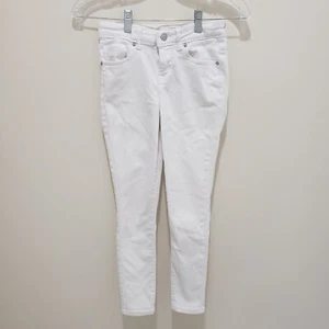 Cat & Jack GIRLS SKINNY ULTIMATE STRETCH PANTS JEANS WHITE Size 12 EXCELLENT CND - Picture 1 of 6