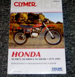 1981 1982 1983 1984 Clymer Honda XR100 Dirt Bike Service Repair Manual M312-14 - Picture 1 of 1