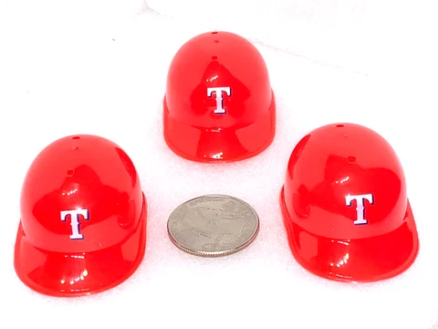 Lot of 3 Texas Rangers Vintage 1980's Mini MLB Baseball Gumball Helmets New! Cover