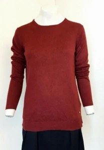 Lovely Deep Red Soft Long Sleeve Jumper by L.O.G.G H&M - Size X Small - Great! - Picture 1 of 4
