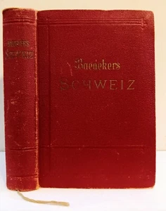 Baedeker's Die Schweiz: Chamonix, Die oberitalienischen Seen, 1937 39th Edition - Picture 1 of 10