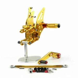 Aluminum Rearsets Footpeg Pedals Fit for Honda CBR 1000 RR 2012-2018 Gold - Picture 1 of 4