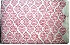5 Yards Indian Hand Printed Floral 100% Cotton White & Pink Fabric Running
