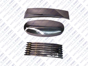 VESPA PX LML STAR Chrome SET Mudguard Crest, Horncast Grill, FORK LINK COVER - Bild 1 von 8