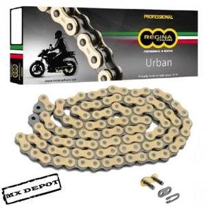 SUZUKI RM250 KETTE REGINA EB HEAVY DUTY GOLD & SCHWARZ MOTOCROSS CHAIN - Bild 1 von 1