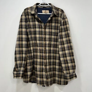 Woolrich Herren Sakko groß kariert Flanell schwere Oberbekleidung Arbeit Baumwolle marine ombre - Bild 1 von 5