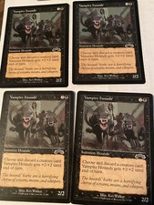 4X VAMPIRE HOUNDS EXODUS MAGIC THE GATHERING MTG PLAYSET -