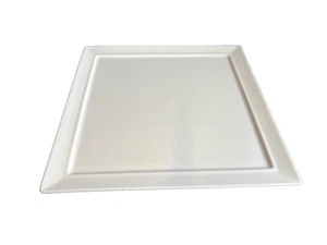 BERNARDAUD Fusion White DINNER PLATE SQUARE 10 3/8" Made in France (9) Available - Picture 1 of 6