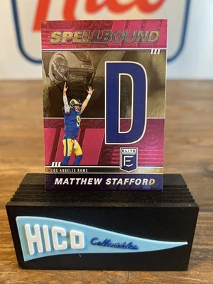 2022 Panini Donruss Elite Spellbound Matthew Stafford Pink Letter D #SB-MS8 - Image 1 of 3