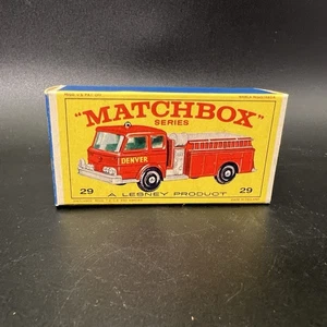 Matchbox Lesney Fire Pumper Truck # 29 NUR LEERBOX - OHNE FAHRZEUG - Bild 1 von 9
