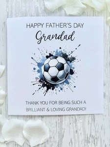 Personalisierte Fußball Vatertagskarte Geburtstagskarte Papa Papa Opa Geburtstag - Bild 1 von 3