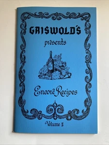 VINTAGE GRISWOLD'S PRESENTS ENCORE RECIPES VOLUME II - Picture 1 of 4