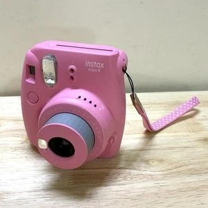 Cámara fotográfica instantánea Fujifilm Instax Mini 9 - rosa flamenco, probada y funcionando - Imagen 1 de 7