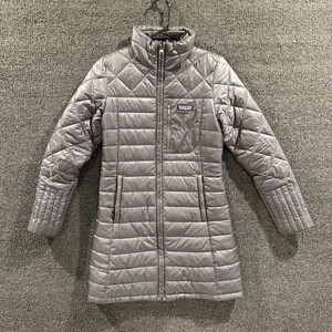 Patagonia Women's Extra Small Nano Puff Full Zip Hooded Jacket Black - Picture 1 of 8
