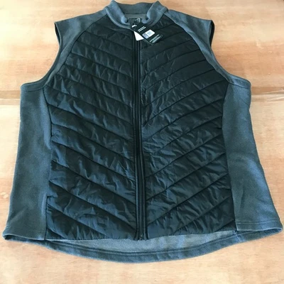 PGA Tour Puffer Vest Jacket Men XXL Black Full Zip Water Resistant Zip Pocket - Image 1 of 4