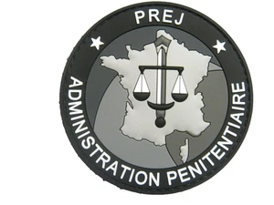 ECUSSON PVC GEND. ADM. PENITENTIAIRE LE PREJ SCRATCH AU DOS 80MM - Picture 1 of 1