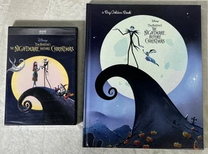 Nightmare Before Christmas DVD & Book Lot Movie Big Golden Book 2021 - Picture 1 of 10