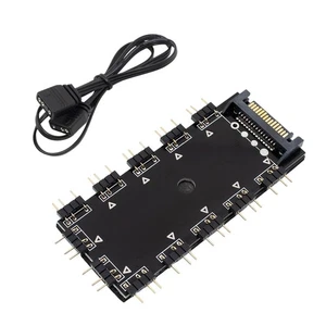 ARGB Splitter 5V 3Pin avec interface de port SATA pour contrôleur LED - Bild 1 von 7