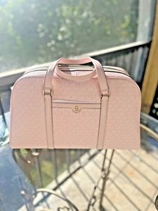 Michael Kors Travel XL PVC Weekender Duffle MK Schultertasche - Light Powder Blush - Bild 1 von 17