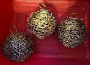 Large Grapevine Twig Stick Branch Sphere Orb 7" Ball Christmas Ornament - Picture 1 of 6