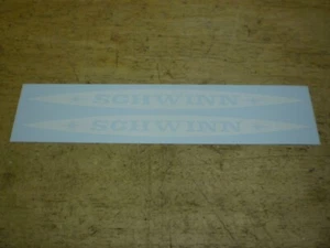 Schwinn 1979 + or - Schwinn Bicycle 26" White Frame & Downtube Decal Set - Picture 1 of 3