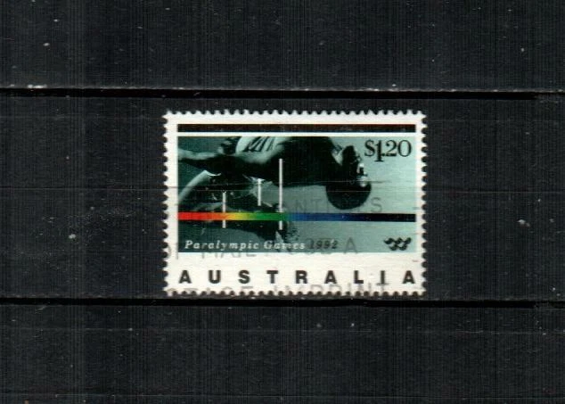 AUSTRÁLIA Scott's 1268 (1v ) salto alto, paralímpicos F/VF usado (1992)  - Imagem 1 de 1
