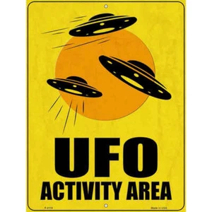 Letrero de estacionamiento de área de actividad OVNI 9 X 12 - Imagen 1 de 1