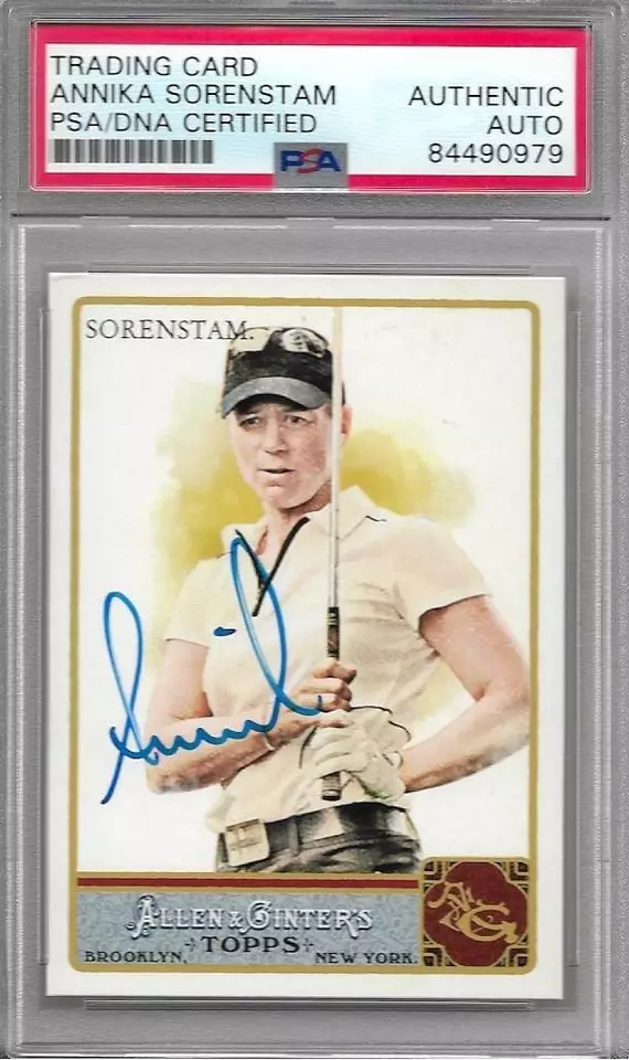 Annika Sorenstam Auto Signed 2011 Topps Allen & Ginter LPGA Golf Card - PSA/DNA - Image 1 of 1