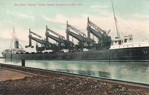 Conneaut Harbor OH James Gayley Ore Boat Ship Antique Unposted Postcard 809 - Picture 1 of 2