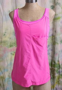 Lululemon PinkTanktop mit angenähtem Sport-BH Größe 4 - Bild 1 von 8